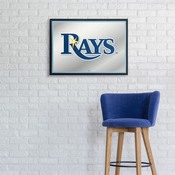 Tampa Bay Rays: Framed Mirrored Wall Sign, AGS-MBTBAY-265-01A