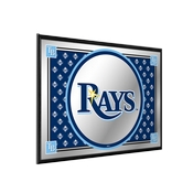 Tampa Bay Rays: Team Spirit - Framed Mirrored Wall Sign, AGS-MBTBAY-265-02A