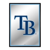 Tampa Bay Rays: Vertical Framed Mirrored Wall Sign, AGS-MBTBAY-275-01A