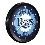Tampa Bay Rays: Ribbed Frame Wall Clock, MBTBAY-530-01