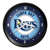 Tampa Bay Rays: Ribbed Frame Wall Clock, MBTBAY-530-01