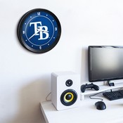 Tampa Bay Rays: Logo - Ribbed Frame Wall Clock, MBTBAY-530-02