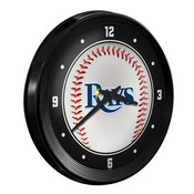 Tampa Bay Rays: Baseball - Ribbed Frame Wall Clock, MBTBAY-530-31