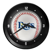 Tampa Bay Rays: Baseball - Ribbed Frame Wall Clock, MBTBAY-530-31