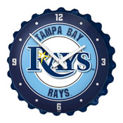 Tampa Bay Rays: Bottle Cap Wall Clock, MBTBAY-540-01