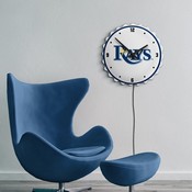 Tampa Bay Rays: Bottle Cap Lighted Wall Clock, MBTBAY-545-01