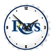 Tampa Bay Rays: Bottle Cap Lighted Wall Clock, MBTBAY-545-01