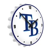 Tampa Bay Rays: Logo - Bottle Cap Lighted Wall Clock, MBTBAY-545-02