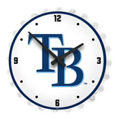 Tampa Bay Rays: Logo - Bottle Cap Lighted Wall Clock, MBTBAY-545-02