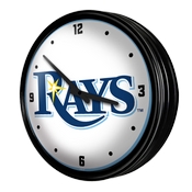Tampa Bay Rays: Retro Lighted Wall Clock, MBTBAY-550-01