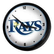 Tampa Bay Rays: Retro Lighted Wall Clock, MBTBAY-550-01