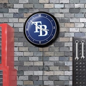 Tampa Bay Rays: Logo - Retro Lighted Wall Clock, MBTBAY-550-02