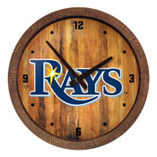 Tampa Bay Rays: "Faux" Barrel Top Clock, FNB-MBTBAY-560-01