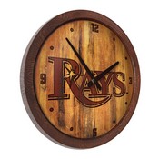 Tampa Bay Rays: Branded "Faux" Barrel Top Clock, FNB-MBTBAY-560-02