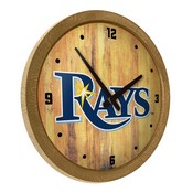 Tampa Bay Rays: "Faux" Barrel Top Clock, FNB-MBTBAY-560-01