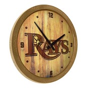 Tampa Bay Rays: Branded "Faux" Barrel Top Clock, FNB-MBTBAY-560-02