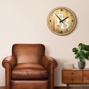 Tampa Bay Rays: Logo - "Faux" Barrel Top Clock, FNB-MBTBAY-560-04