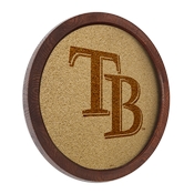 Tampa Bay Rays: Logo - "Faux" Barrel Framed Cork Board, AGS-MBTBAY-632-02A