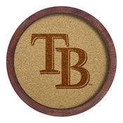 Tampa Bay Rays: Logo - "Faux" Barrel Framed Cork Board, AGS-MBTBAY-632-02A