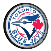 Toronto Blue Jays: Logo - Round Slimline Lighted Wall Sign, MBTORO-130-02