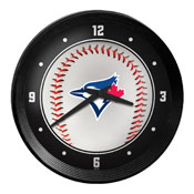 Toronto Blue Jays: Baseball - Ribbed Frame Wall Clock, MBTORO-530-31