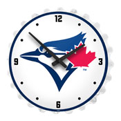 Toronto Blue Jays: Bottle Cap Lighted Wall Clock, MBTORO-545-01