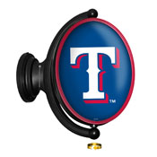 Texas Rangers: Original Oval Rotating Lighted Wall Sign, FNB-MBTXSR-125-01A
