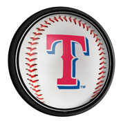 Texas Rangers: Baseball - Round Slimline Lighted Wall Sign, MBTXSR-130-31