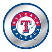 Texas Rangers: Modern Disc Mirrored Wall Sign, AGS-MBTXSR-235-01A