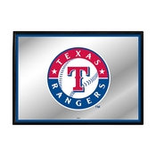 Texas Rangers: Framed Mirrored Wall Sign, AGS-MBTXSR-265-01A
