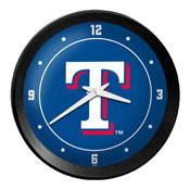 Texas Rangers: Logo - Ribbed Frame Wall Clock, MBTXSR-530-02