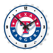 Texas Rangers: Bottle Cap Lighted Wall Clock, MBTXSR-545-01