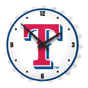Texas Rangers: Logo - Bottle Cap Lighted Wall Clock, MBTXSR-545-02