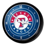 Texas Rangers: Logo - Retro Lighted Wall Clock, MBTXSR-550-02