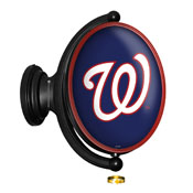Washington Nationals: Original Oval Rotating Lighted Wall Sign, FNB-MBWASH-125-01A