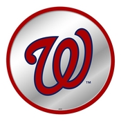 Washington Nationals: Logo - Modern Disc Mirrored Wall Sign, AGS-MBWASH-235-02A