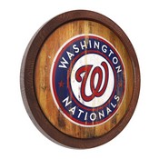 Washington Nationals: Weathered "Faux" Barrel Top Sign, FNB-MBWASH-240-03
