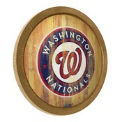 Washington Nationals: Weathered "Faux" Barrel Top Sign, FNB-MBWASH-240-03