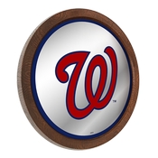 Washington Nationals: Logo - "Faux" Barrel Top Mirrored Wall Sign, AGS-MBWASH-245-02A