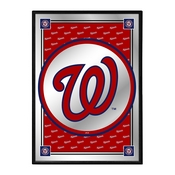 Washington Nationals: Vertical Team Spirit - Framed Mirrored Wall Sign, MBWASH-275-02