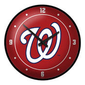 Washington Nationals: Logo - Modern Disc Wall Clock, MBWASH-510-02