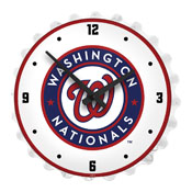 Washington Nationals: Bottle Cap Lighted Wall Clock, MBWASH-545-01