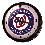 Washington Nationals: Retro Lighted Wall Clock, MBWASH-550-01