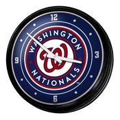 Washington Nationals: Logo - Retro Lighted Wall Clock, MBWASH-550-02