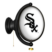Chicago White Sox: Original Oval Rotating Lighted Wall Sign, FNB-MBWSOX-125-01A