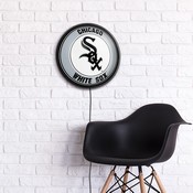 Chicago White Sox: Round Slimline Lighted Wall Sign, MBWSOX-130-01