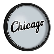 Chicago White Sox: Alternate Logo - Round Slimline Lighted Wall Sign, MBWSOX-130-04