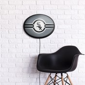 Chicago White Sox: Oval Slimline Lighted Wall Sign, FNB-MBWSOX-140-01A