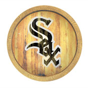 Chicago White Sox: Weathered "Faux" Barrel Top Sign, FNB-MBWSOX-240-03