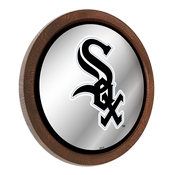 Chicago White Sox: "Faux" Barrel Top Mirrored Wall Sign, AGS-MBWSOX-245-01A